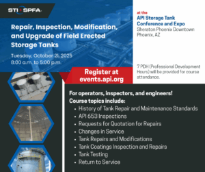 API 653, Tank Repairs, Tank inspection, tank modification
